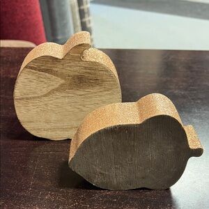 Wooden Pumpkin Decor Set